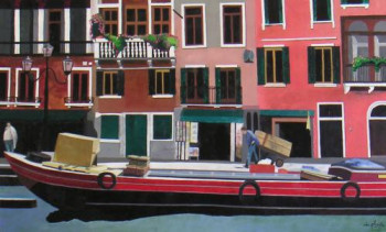 Zeitgenössisches Werk mit dem Titel « VENISE CANAREGGIO », Erstellt von ANNE DU PLANTY