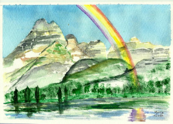 Zeitgenössisches Werk mit dem Titel « Arc en ciel », Erstellt von EMILIE LONGUET