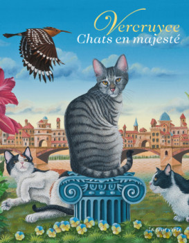 Zeitgenössisches Werk mit dem Titel « VERCRUYCE: Chats en majesté », Erstellt von BERNARD VERCRUYCE