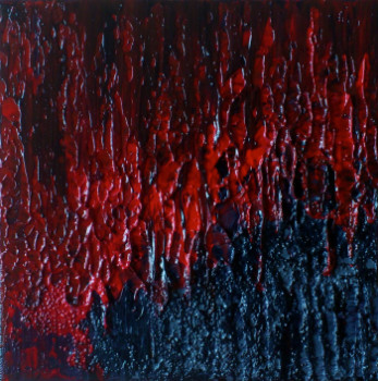 Zeitgenössisches Werk mit dem Titel « Red-Hot Lava / Lave incandescente #14136 », Erstellt von KLARA