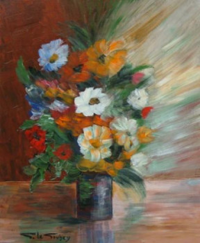 Zeitgenössisches Werk mit dem Titel « Bouquet 2 », Erstellt von LE GOUBEY