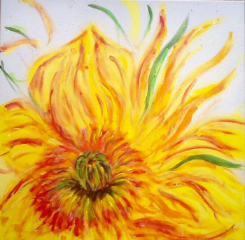 Zeitgenössisches Werk mit dem Titel « Tournesol », Erstellt von PATRICIA DELEY