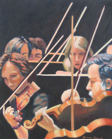 Zeitgenössisches Werk mit dem Titel « Les violons », Erstellt von MAXENCE GERARD