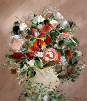 Zeitgenössisches Werk mit dem Titel « LE BOUQUET D'AMBIANCE », Erstellt von ANNICK PALLARD