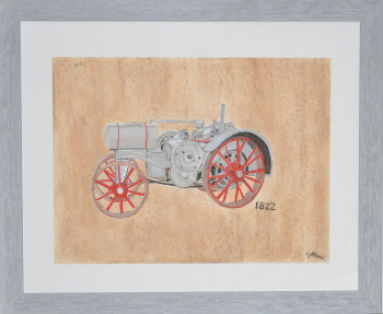 Zeitgenössisches Werk mit dem Titel « collection de tracteur », Erstellt von AMANDINE RENAUD