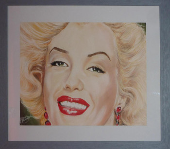 Zeitgenössisches Werk mit dem Titel « portrait de marilyne monroe », Erstellt von AMANDINE RENAUD