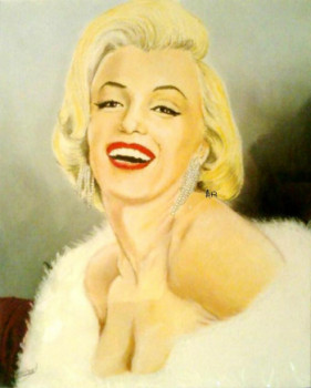 Zeitgenössisches Werk mit dem Titel « marilyne monroe portrait », Erstellt von AMANDINE RENAUD