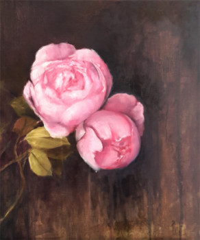 Zeitgenössisches Werk mit dem Titel « Drôles de Pivoines », Erstellt von SYLVIE PIOLI