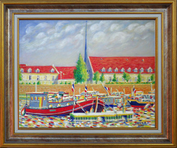 Zeitgenössisches Werk mit dem Titel « Port royal 2 d'Auxonne », Erstellt von ROBERT DANIEL SYRIEX