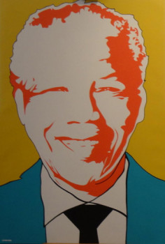 Zeitgenössisches Werk mit dem Titel « NELSON MANDELA  », Erstellt von UHMANN