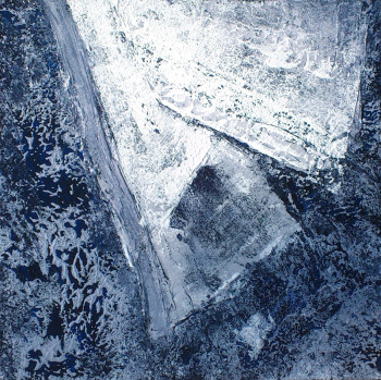 Zeitgenössisches Werk mit dem Titel « Lac glacé / Icy Water #15010 », Erstellt von KLARA