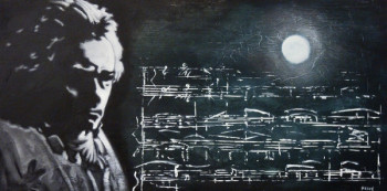 Zeitgenössisches Werk mit dem Titel « Ludwig van Beethoven », Erstellt von HESPé