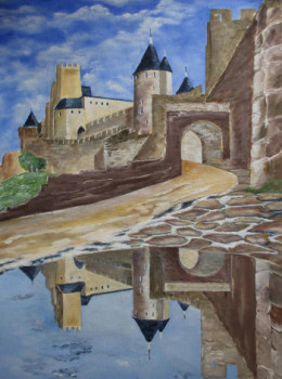 Zeitgenössisches Werk mit dem Titel « Carcassonne  », Erstellt von GéRARD PACROS