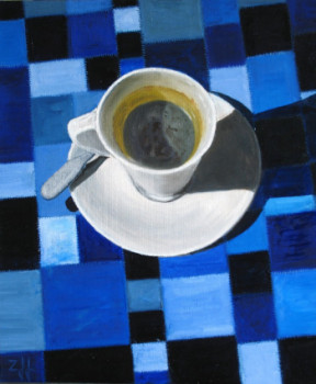 Zeitgenössisches Werk mit dem Titel « La tasse à café / The coffee cup / Tazza a caffè », Erstellt von JEAN-FRANçOIS ZANETTE