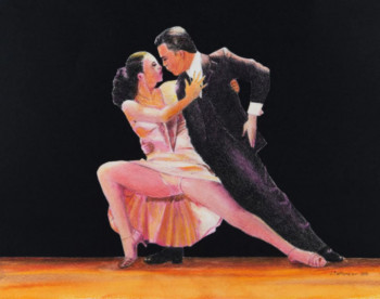 Zeitgenössisches Werk mit dem Titel « Tango, sensualité », Erstellt von JACQUES TAFFOREAU