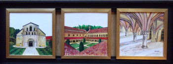 Zeitgenössisches Werk mit dem Titel « L'Abbaye de Fontenay », Erstellt von FABIE