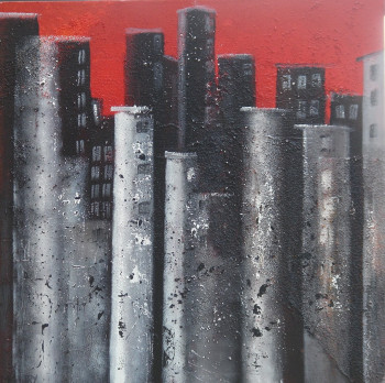 Zeitgenössisches Werk mit dem Titel « IMPRESSION NEW YORK », Erstellt von MIREILLE MAURY