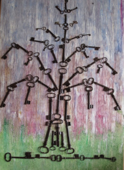 Zeitgenössisches Werk mit dem Titel « ARBRE DE VIE », Erstellt von ATELIER DE CHANTEMERLE