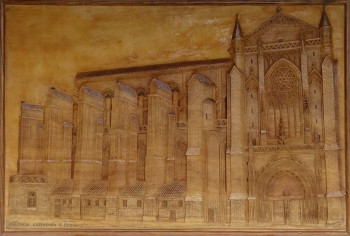 Zeitgenössisches Werk mit dem Titel « Cathédrale Saint Etienne (Toulouse) », Erstellt von SIMON BERNARDINI