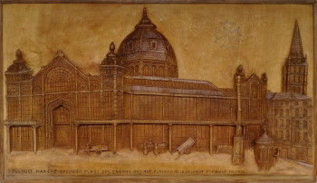 Zeitgenössisches Werk mit dem Titel « Le marché des Carmes (Toulouse) », Erstellt von SIMON BERNARDINI