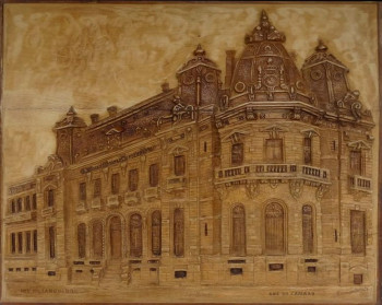 Zeitgenössisches Werk mit dem Titel « La caisse d'épargne (Toulouse) », Erstellt von SIMON BERNARDINI