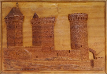 Zeitgenössisches Werk mit dem Titel « Chateaux de Foix », Erstellt von SIMON BERNARDINI