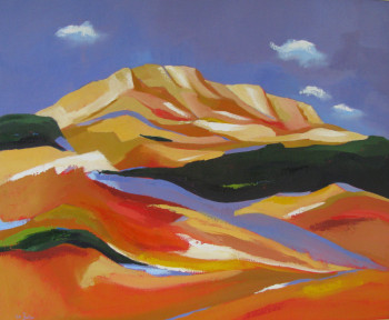 Zeitgenössisches Werk mit dem Titel « La Montagne Sainte Victoire », Erstellt von JEAN-NOëL LE JUNTER