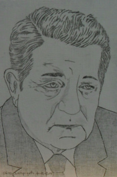 Zeitgenössisches Werk mit dem Titel « Jean Gabin », Erstellt von ANGELINO CAMPIGOTTO