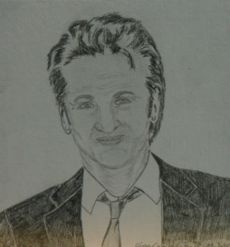 Zeitgenössisches Werk mit dem Titel « Sean Penn », Erstellt von ANGELINO CAMPIGOTTO