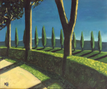 Zeitgenössisches Werk mit dem Titel « Toscane / Tuscany / Toscana S2-01 », Erstellt von JEAN-FRANçOIS ZANETTE