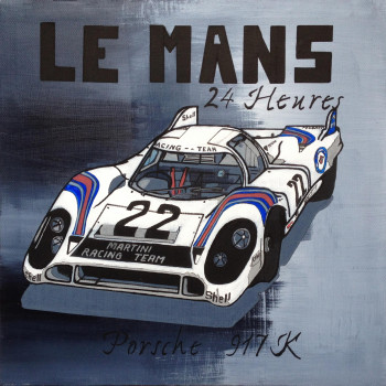 Zeitgenössisches Werk mit dem Titel « Le Mans : porsche 917K  », Erstellt von JAROD