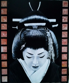 Zeitgenössisches Werk mit dem Titel « Geisha », Erstellt von STéPHANE CHRETIEN