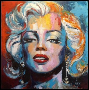 Zeitgenössisches Werk mit dem Titel « Marylin », Erstellt von LAURENCE CLEREMBAUX