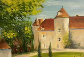 Zeitgenössisches Werk mit dem Titel « Le manoir », Erstellt von SEBASTIEN LAURENT