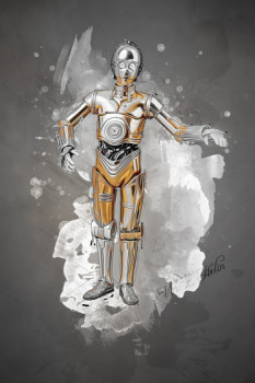 Zeitgenössisches Werk mit dem Titel « C3po », Erstellt von VINZDREAM2006