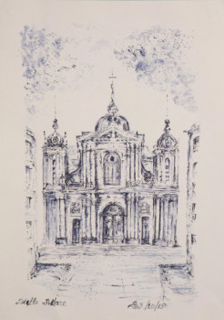 Zeitgenössisches Werk mit dem Titel « Cathedrale Saint Louis », Erstellt von STELLAPOLARE