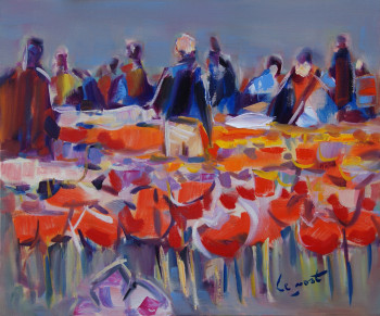 Personnages parmi les tulipes à Keukenof Auf der ARTactif-Website