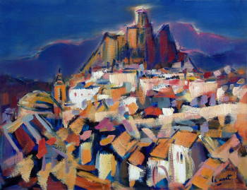 Zeitgenössisches Werk mit dem Titel « Montefrio en Andalousie », Erstellt von ALAIN LE NOST