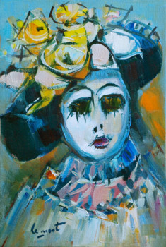 Masque au chapeau fleuri Auf der ARTactif-Website