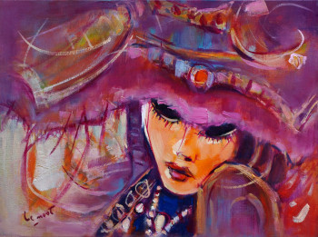 Masque de Venise au chapeau rose Auf der ARTactif-Website