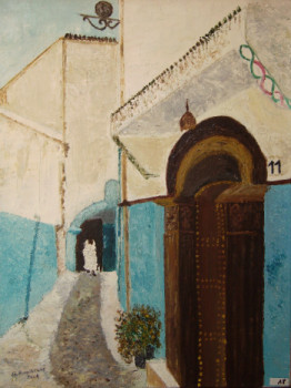 Zeitgenössisches Werk mit dem Titel « Ruelle des Oudaïas à Rabat (Maroc) », Erstellt von GUY  ROMEDENNE