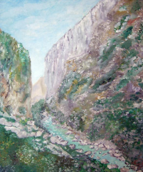 Zeitgenössisches Werk mit dem Titel « Les gorges du Verdon », Erstellt von GUY  ROMEDENNE