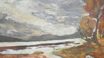 Zeitgenössisches Werk mit dem Titel « Ciel d'orage », Erstellt von GUY  ROMEDENNE