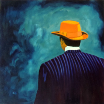 Zeitgenössisches Werk mit dem Titel « Chapeau / Hat / Cappello 1 », Erstellt von JEAN-FRANçOIS ZANETTE