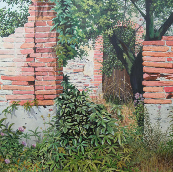 Zeitgenössisches Werk mit dem Titel « ruine lauragaise », Erstellt von PIERRE ROUANNE