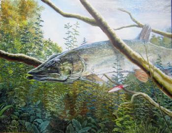 Zeitgenössisches Werk mit dem Titel « Esox », Erstellt von PIERRE ROUANNE