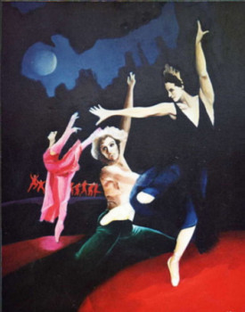 Zeitgenössisches Werk mit dem Titel « DANSE NOCTURNE », Erstellt von BARON