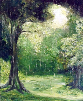 Zeitgenössisches Werk mit dem Titel « La pluie », Erstellt von SYLVIE ACTIS BARONE