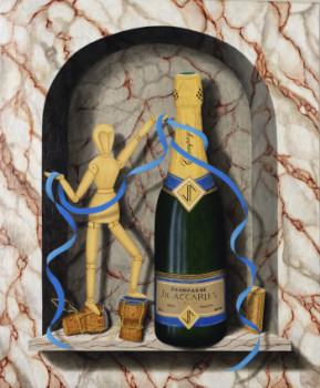 Zeitgenössisches Werk mit dem Titel « " Champagne " », Erstellt von EVELYNE PARIS-DEBRUN