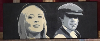 Zeitgenössisches Werk mit dem Titel « Bonnie et Clyde », Erstellt von STARD